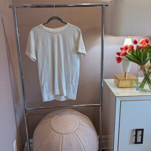 Lululemon Swiftly Breathe Relaxed-Fit Short Sleeve Shirt (8, White)